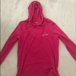 Vineyard Vines Pink Hoodie Shirt